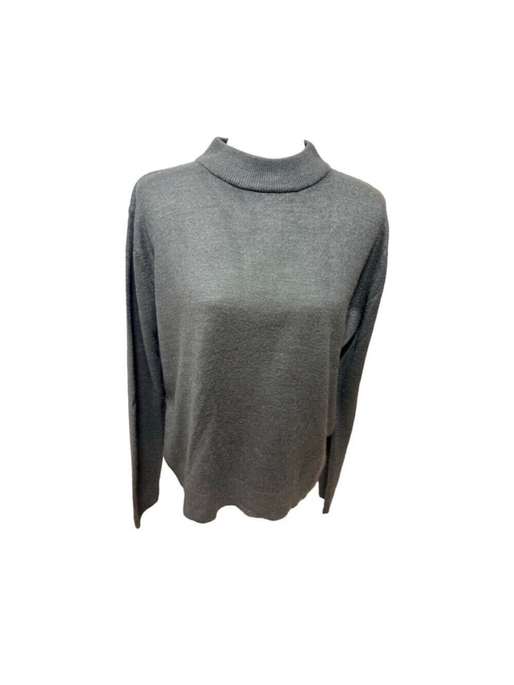 Sag Harbor gray sweater size large Hong Kong Vintage